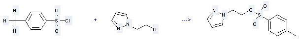 1-(2-Hydroxyethyl)-pyrazole can be used to produce 1-(2-tosylethyl)-1H-pyrazole with toluene-4-sulfonyl chloride